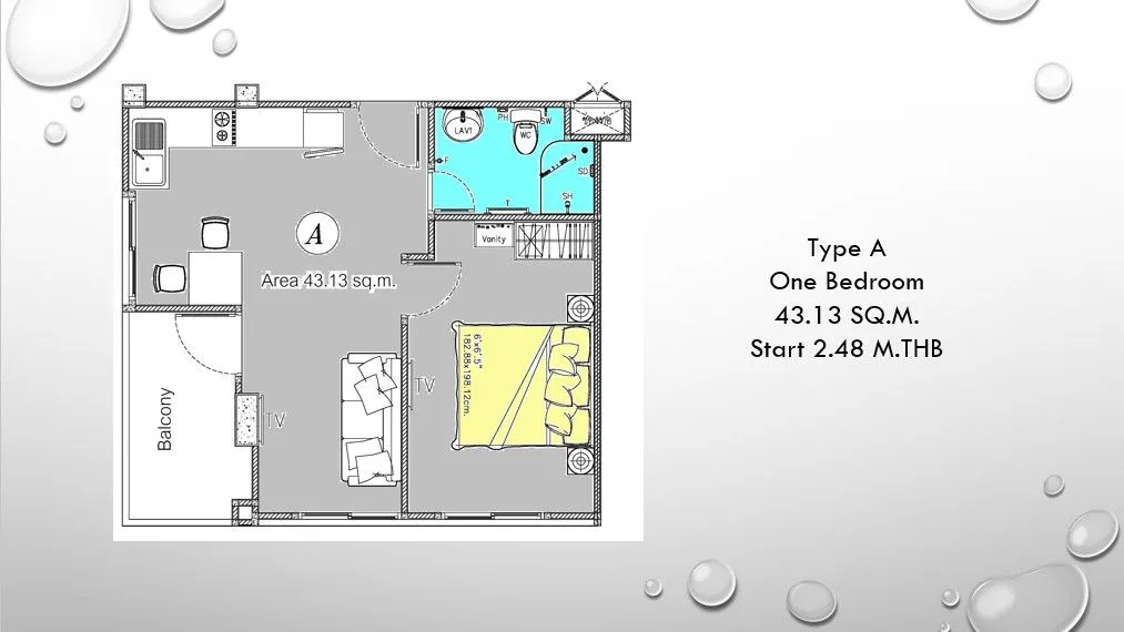 Apartment, 43 m² in Pattaya — photo 2