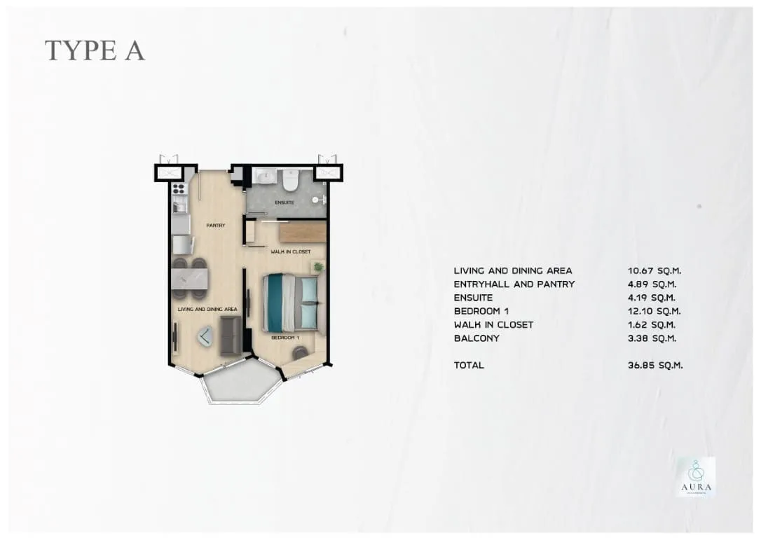 Apartment, 36 m² in Phuket — photo 1