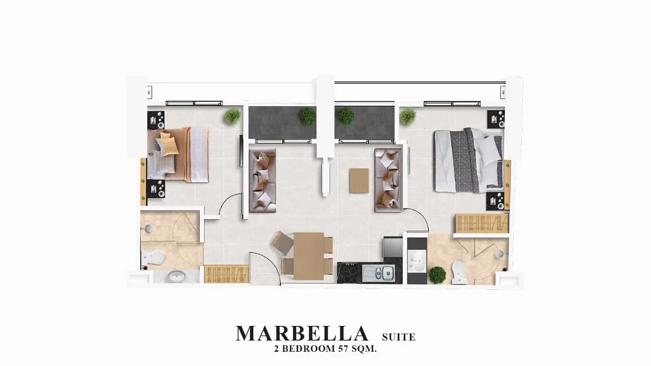 Apartment, 57 m² in Pattaya — photo 1