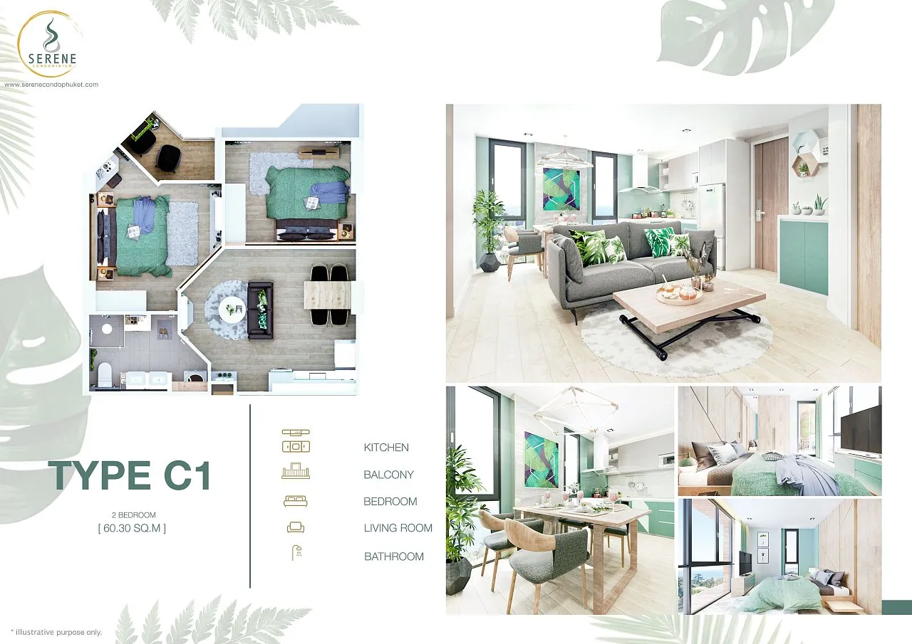 Apartment, 60.3 m² in Phuket — photo 5