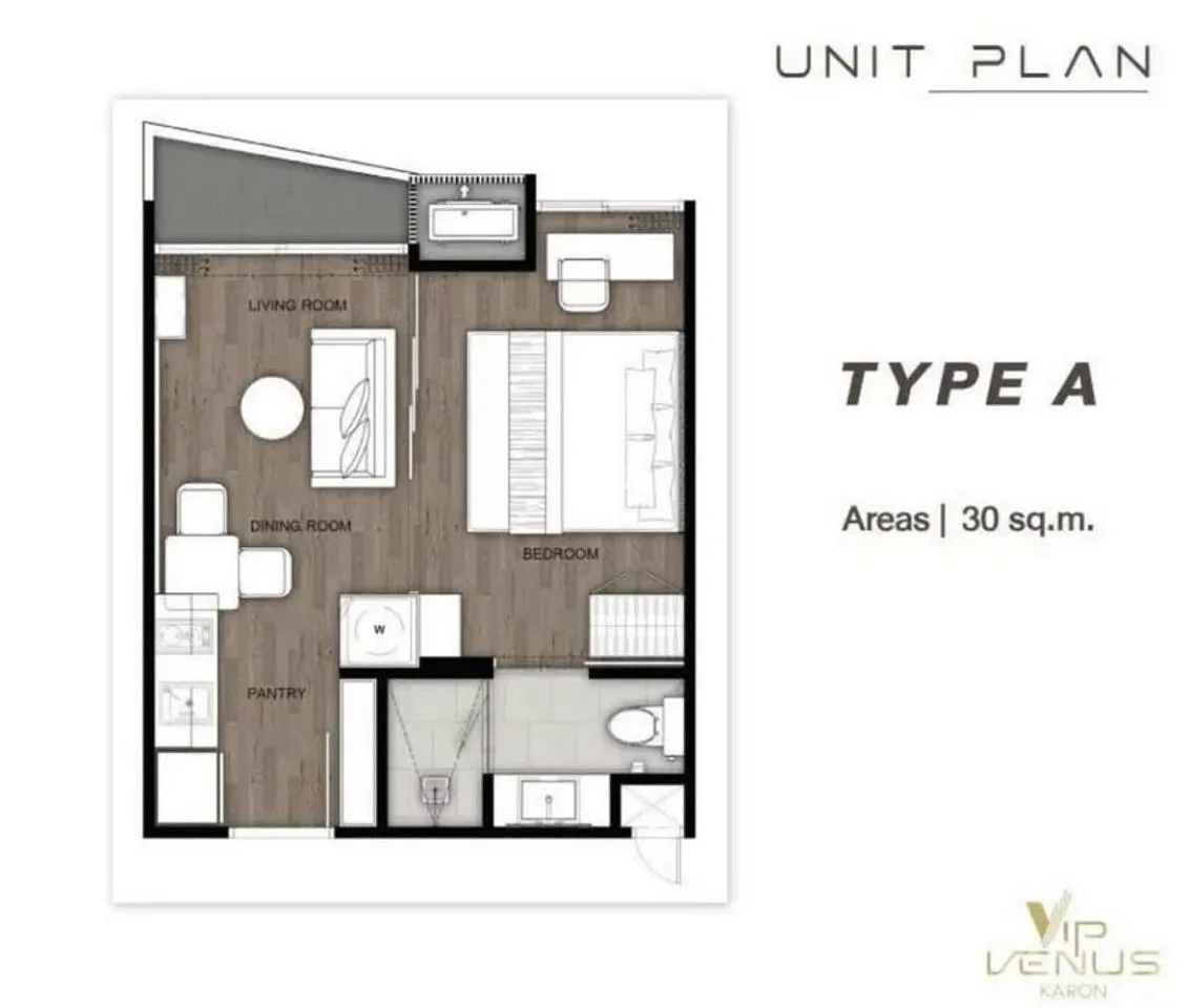 Apartment, 30 m² in Phuket — photo 4